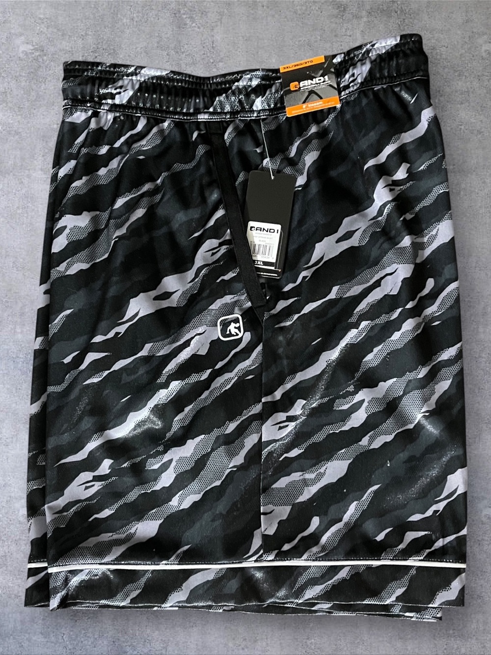And1 Basketball Shorts Mens 3XL Black Gray Camo Athletic Casual Gym Sportswear